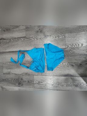 Blue Women’s Two-Piece Swim Set